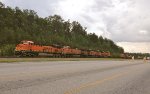 BNSF 8329 leads 4468, 7467, and 6555